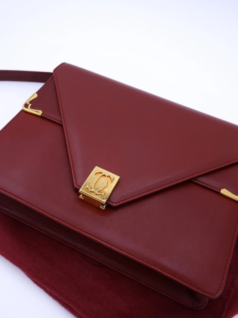 Vintage Must de Cartier Bordeaux Envelope — 1990s - Picture 5 of 15
